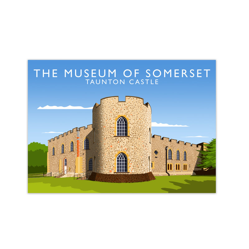 Museum Of Somerset Taunton Castle by Richard O'Neill - Single Picture Frame Print, 29.7 cm H x 42 cm W, No Framed