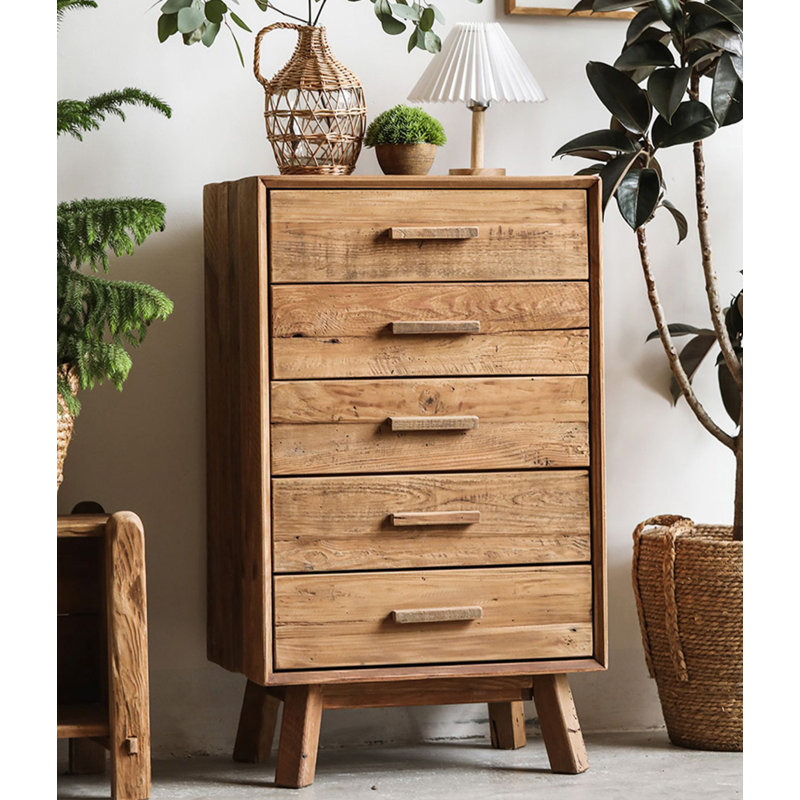 Armoire de chambre en bois massif American Rustic