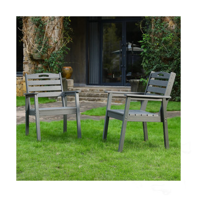HDPE Outdoor Dining Chair(Set of 2)