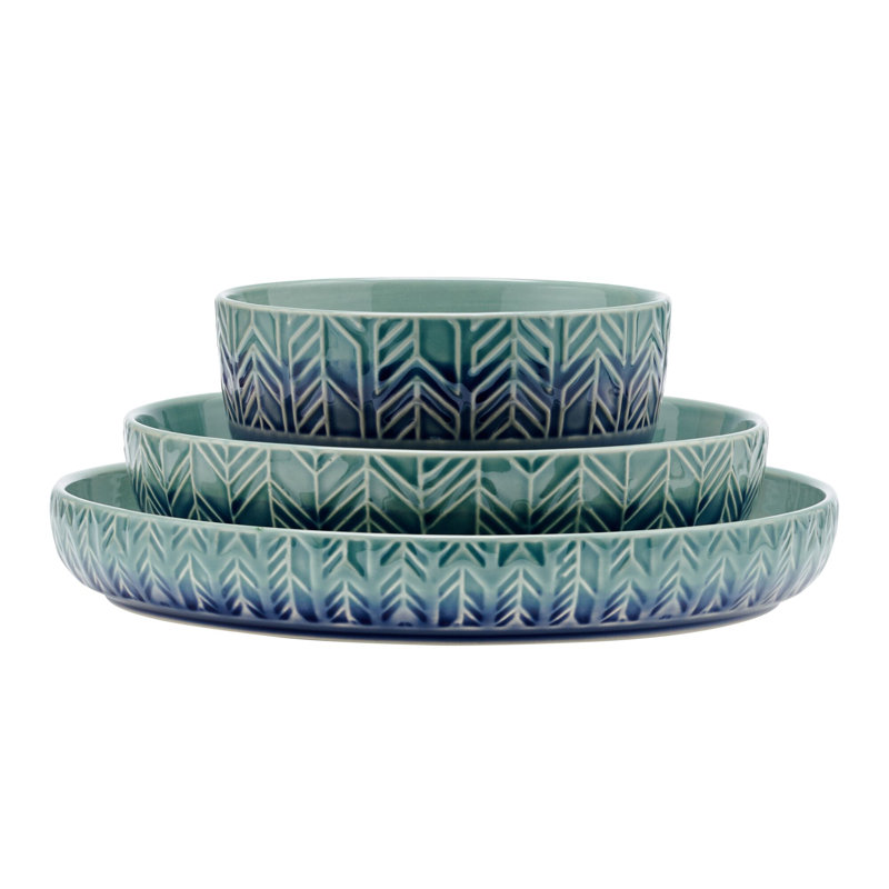 Austyn 9-Piece Dinnerware Bowl Set, Service for 3