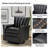 Arhianna Leather Swivel Armchair-1083112794