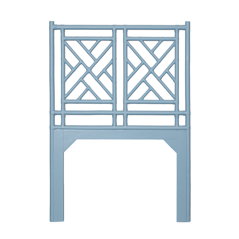 Chippendale Headboard, Twin, Pool Blue