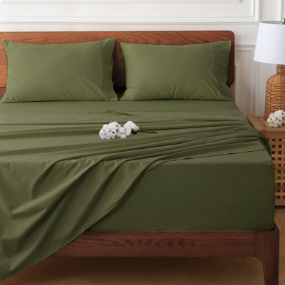 Hyprest 100% Cotton Floral Sheet Set with 18"–24" Extra Deep Pocket
