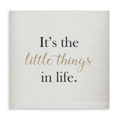 It's the Little Things in Life Tablecloth | Motivational Decor