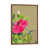 Toile avec cadre en bois brun classique