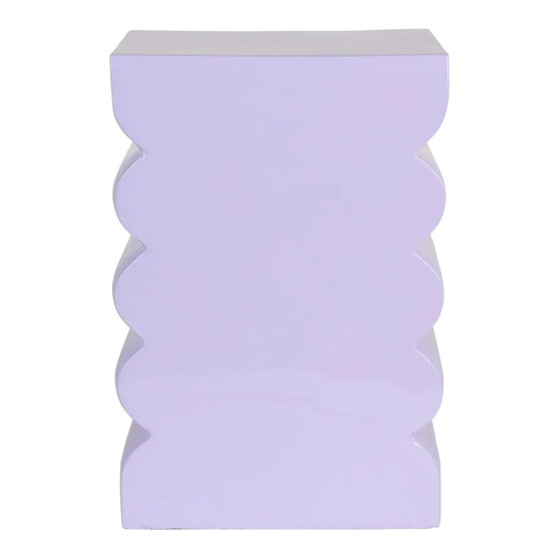 Tabouret d'appoint Curves, Blanc
