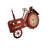 Analogue Stainless Steel Quartz Movement / Crystal Tabletop Clock in Red