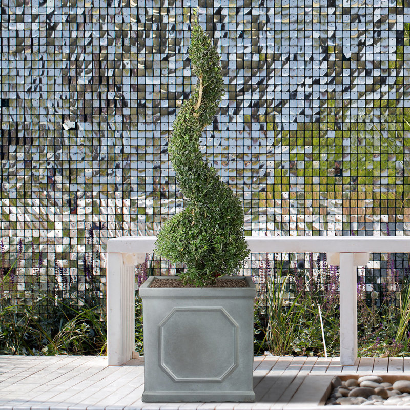Chelsea Planter Box, 9cm H X 19.68cm W X 9cm D, Grey