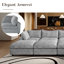Canapé modulaire rembourré en U avec repose-pieds 10 pièces-131403392