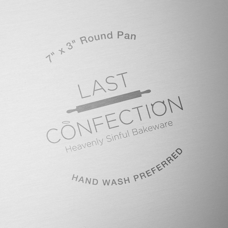 Last Confection 3" Deep Classic Round Aluminum Cake Pan, 7