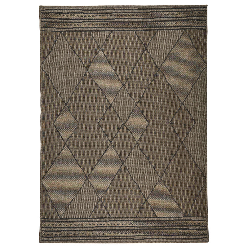 Diamond Power Loomed Indoor/Outdoor Rug, Rectangle 5'3" x 7'3"