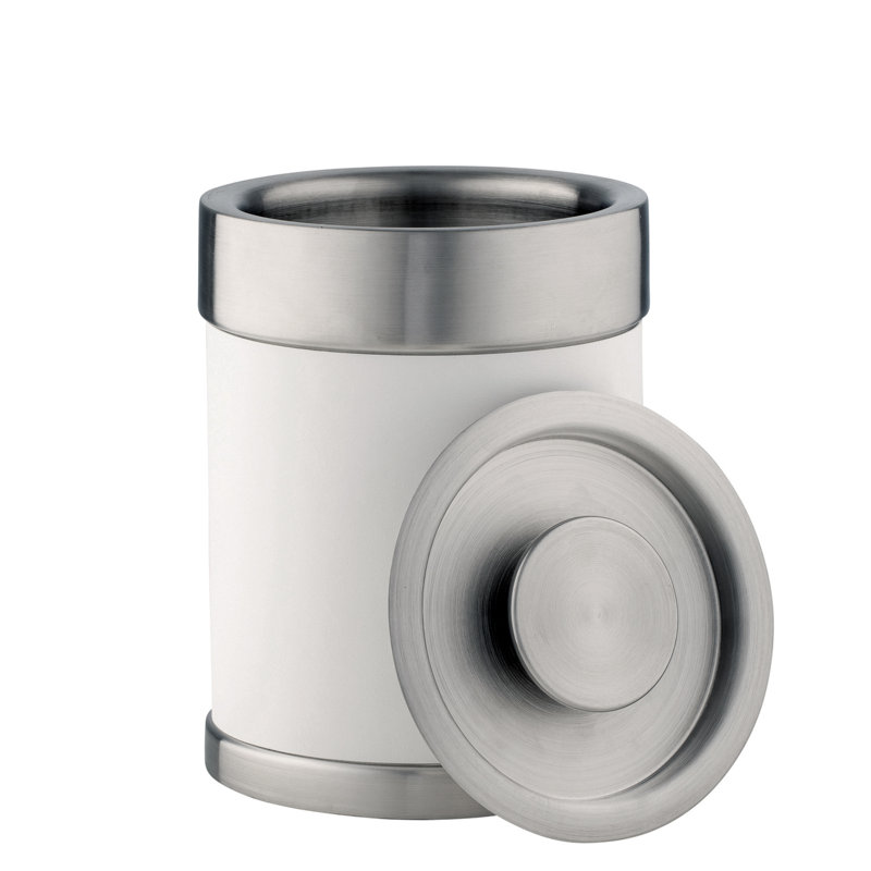 Pierson Stainless Steel Ice Bucket, White