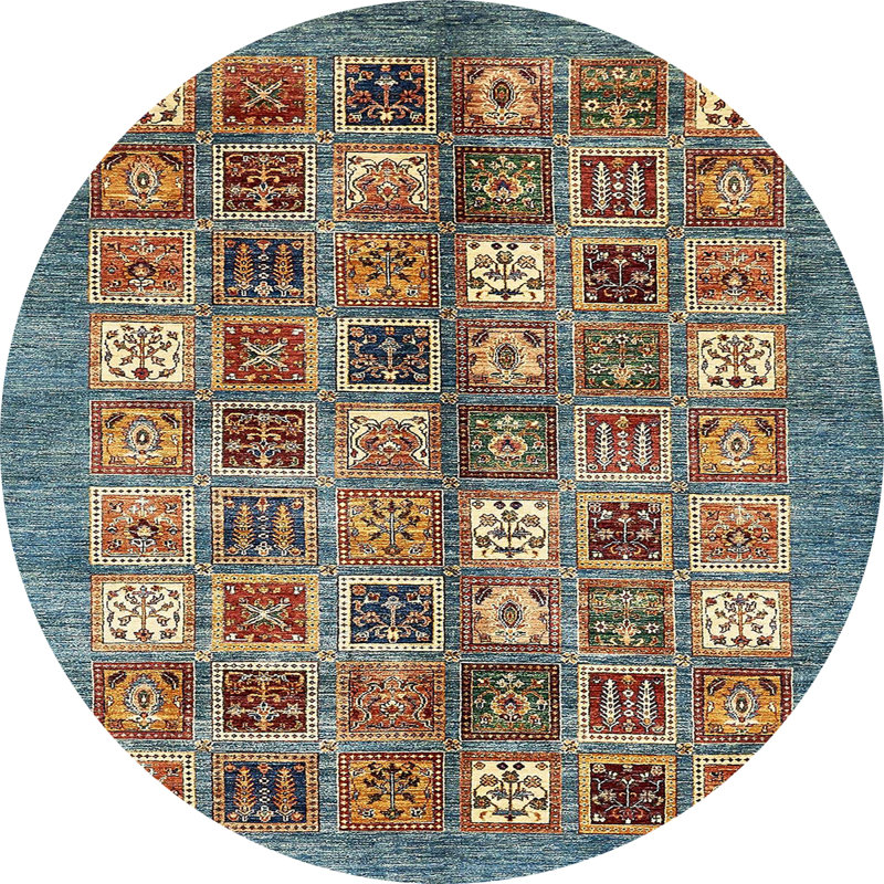 Abstract Indoor Rug, Round 6'