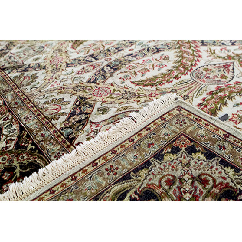 Tapis crème de haute qualité noué à la main