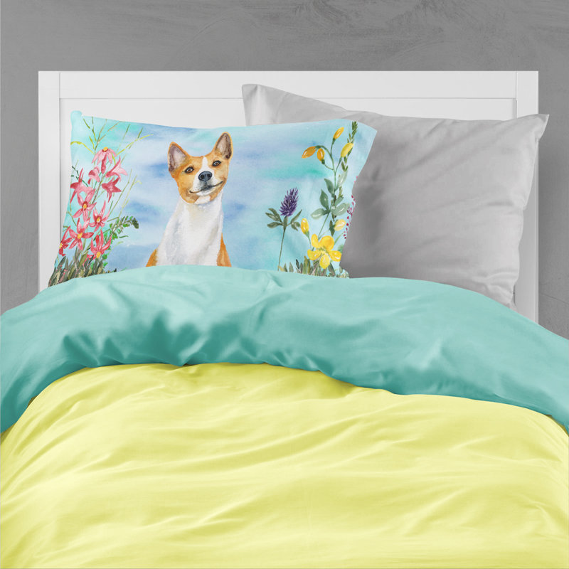 Taie d’oreiller spring, Basenji