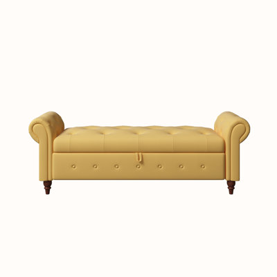 Alleisha Fabric Upholstered Storage Bench