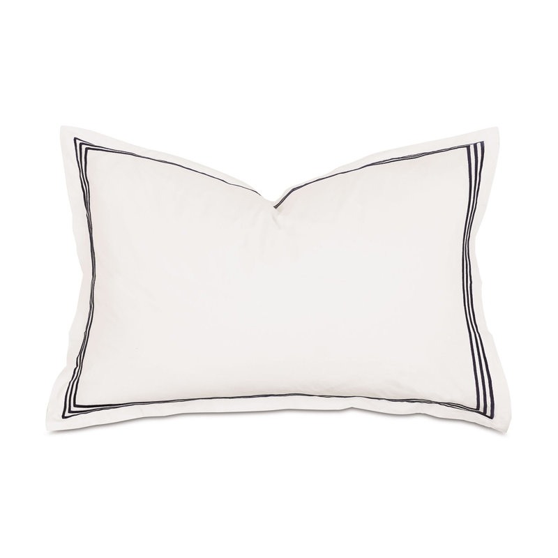 Tessa Sham, Queen, Ivory/Black, Multi-stripe
