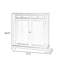 Banc de rangement pour chaussures en bois massif noyer foncé-11703323