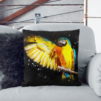 Macaw Parrot Cushion with Filling