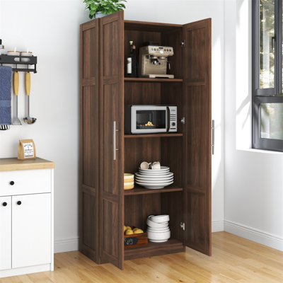 Pantry Cabinet, Kitchen Pantry Storage Cabinets With 2 Door And 3  Shelves,  Pantry Storage Cabinet, Cupboard For Kitchen, Dining Room And Living Room.