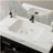 36" Modern Freestanding Bathroom Vanity with Sintered Stone Top, Ceramic Sink & Smart Storage-1606734698