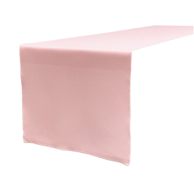 Chemin de table de couleur unie Fisher, Rose clair
