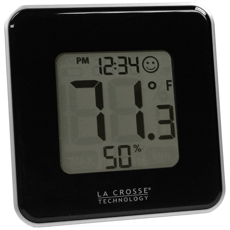 Weatherall Modern & Contemporary Tabletop Clock, Black