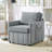Upholstered Convertible Fold Out Chair Bed with 5-Position Adjustable Backrest, Side Pockets and a Storage Basket-112704321