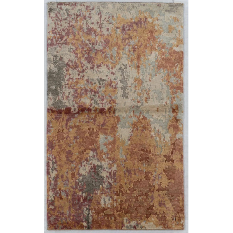 Tapis en soie de bambou noué à la main 3 x 5 Clyde Modern