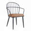 Upholstered Dining Chair With Metal Legs