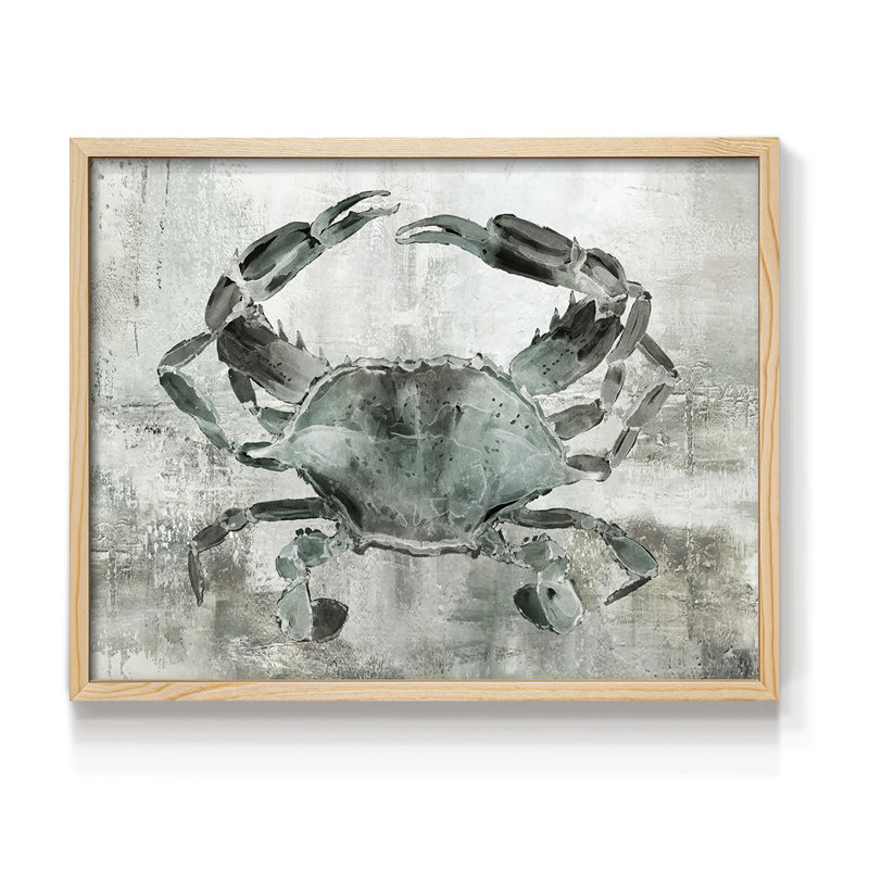 Neutral Crab II -Framed Print - Restickable, 8" H x 10" W, Natural