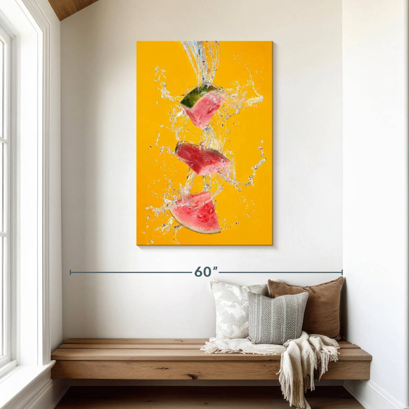 Yarlin Watermelon Splash, 45" H x 30" W