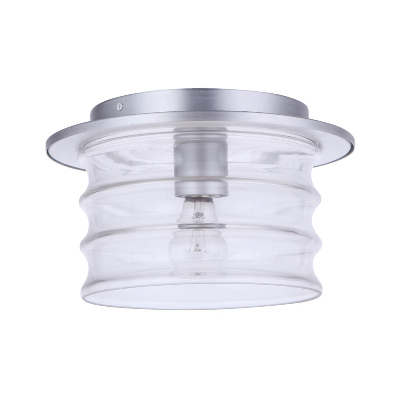 Plafonnier encastré d'extérieur Ammadas, Aluminium satiné