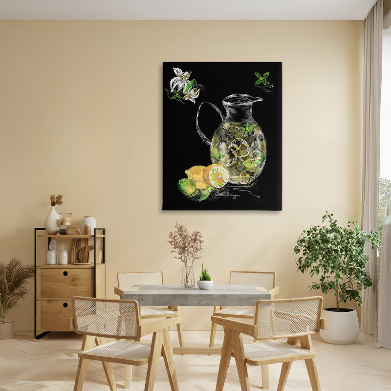 Toile glacée à la limonade, design par Susan Lugar, H 40 po x l 30 po