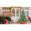 Arbre de Noël 9 pi avec 122 branches de pin, 2518 pointes, branches mixtes et à aiguilles dures, structure à charnières pour une installation facile, support en métal