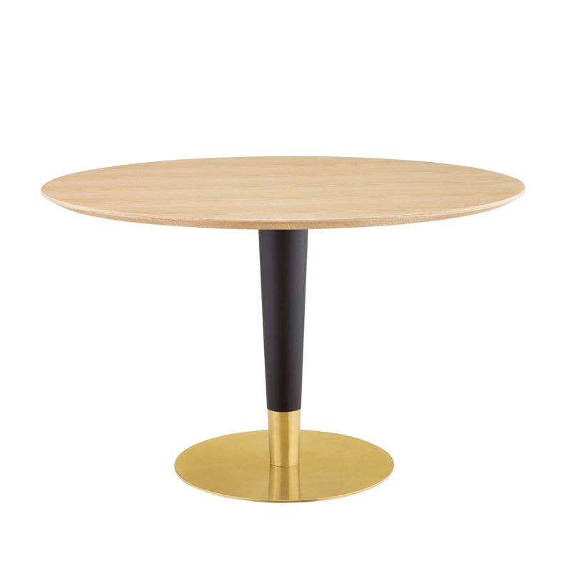 Table de salle à manger Zinque, Naturel, 29.5", l 47 po x L 47 po