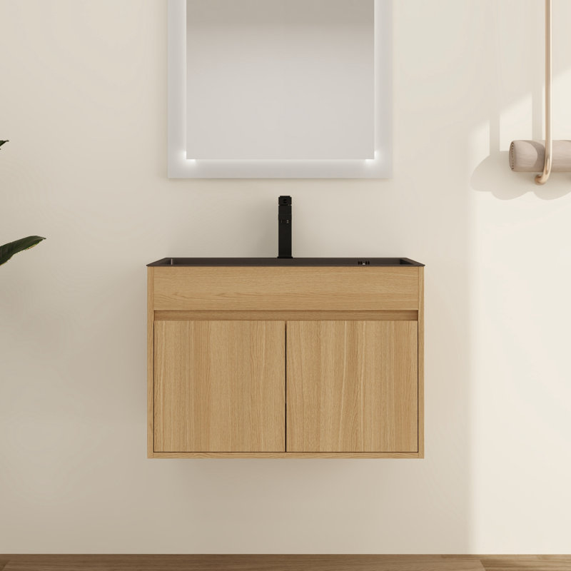 Meuble-lavabo simple 28 po avec comptoir en acier inoxydable 28 po