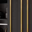 Sliding Wardrobe AURIS  with Gold Strips-1995101476