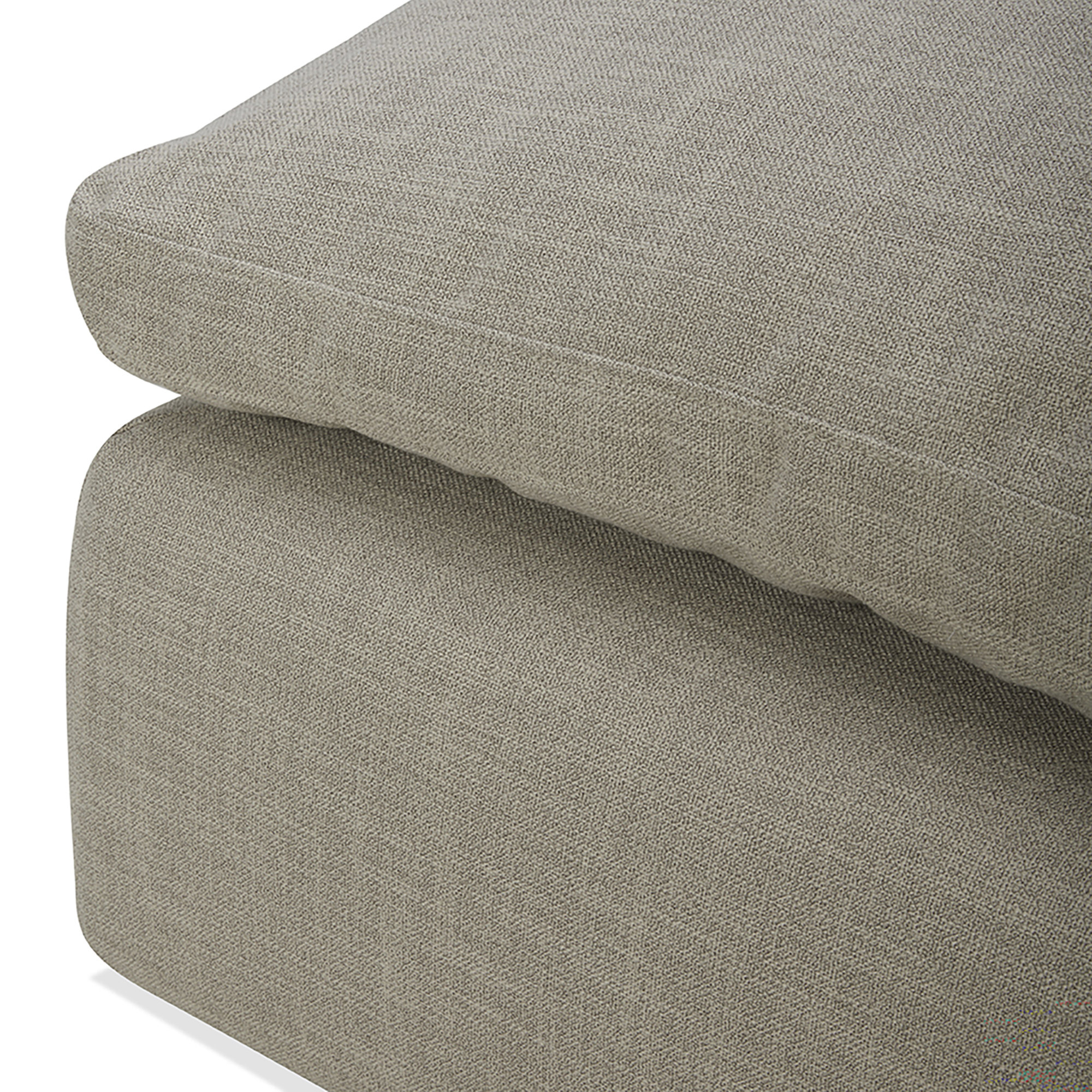 Asher 6 - Piece Upholstered Modular Sectional, Beige Polyester