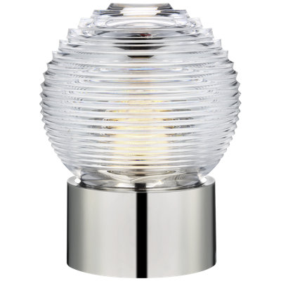 Waterford Circon 7" Rechargeable Accent Lamp  with Clear Crystal