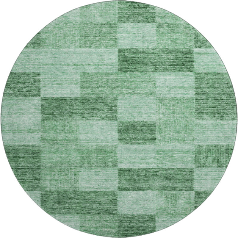 Tapis géométrique de qualité supérieure lavable à la machine Krause AMF1139, Rond 8 pi