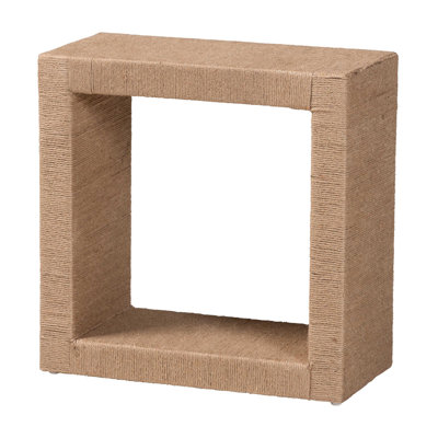 Rectangular End Table With One Open Shelf