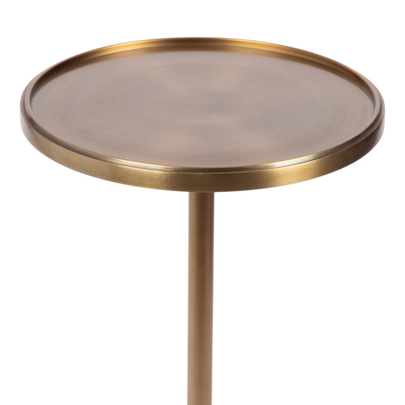 Bill Traditional Adjustable-Height Metal Pedestal Table