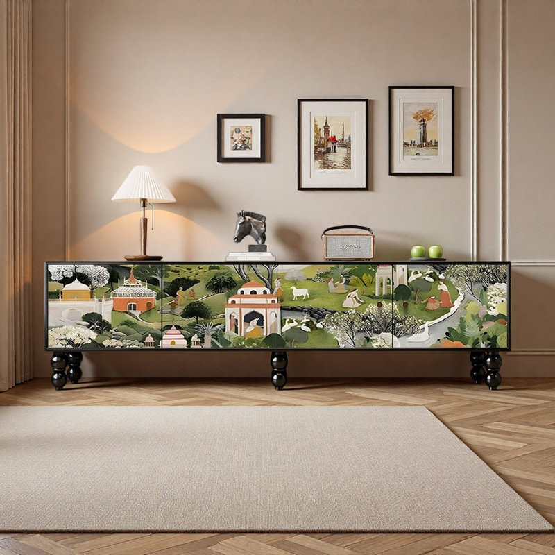 Meuble télé de style français médiéval