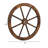 24 Inch Wooden Wagon Wheel Decor, Rustic Wagon Wheel Wall Decor for Garden Patio Farmhouse Accent