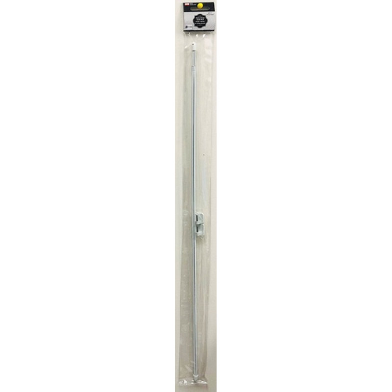 (28-48 ") Tige de ceinture avec support en plastique - blanc, 28-48", Support en plastique blanc