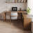 70.87"Dark walnut L-Shaped Solid Wood Office Sets