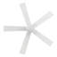 52 Inches White Flush-Mount DC Motor Ceiling Fan with Light, Remote Control-88506476-88506477