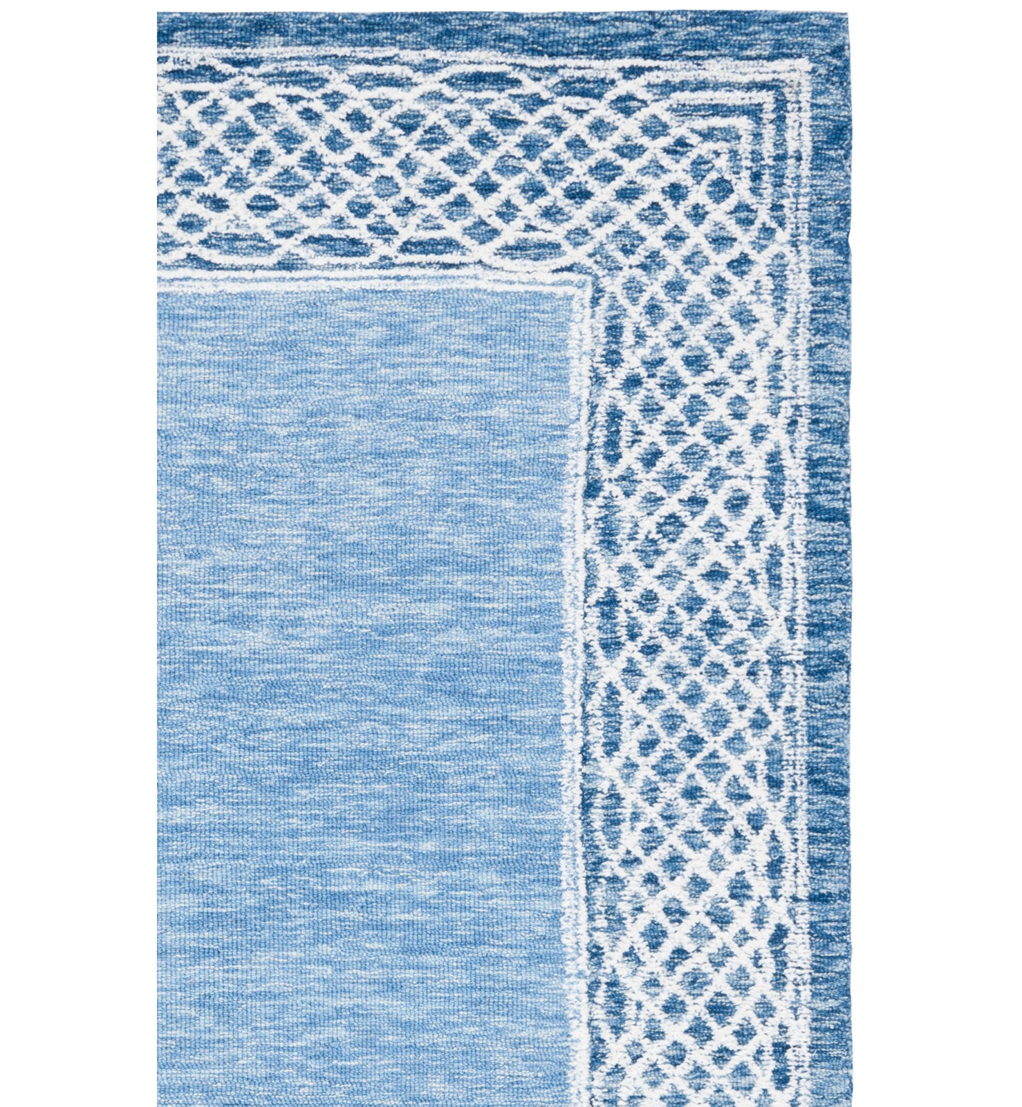 Hand-Tufted Geometric Wool Rug, Rectangle 3' x 5'