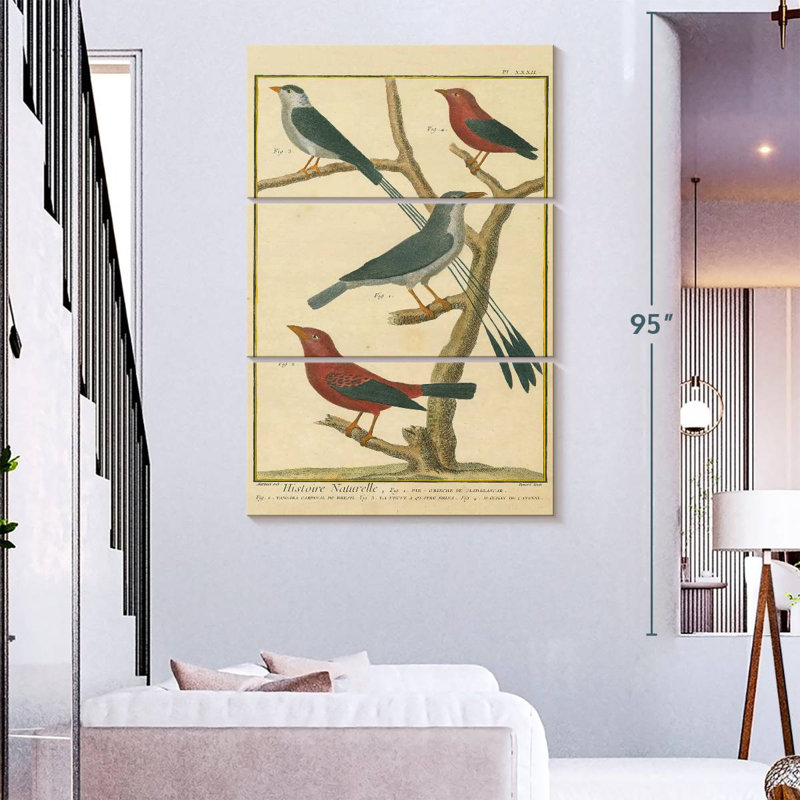 Brampt Bird Drawing I, 74" H x 48" W